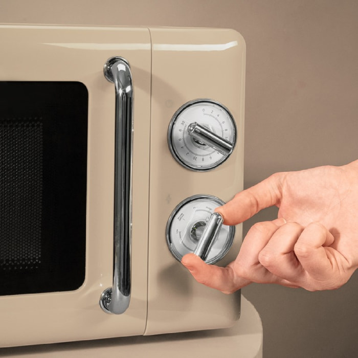 Cecotec Micro-ondes 20 L ProClean 3010 Retro Beige