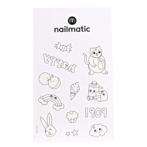 Tattoo Artist - Kawaï - Planche de Tatouage à Colorier