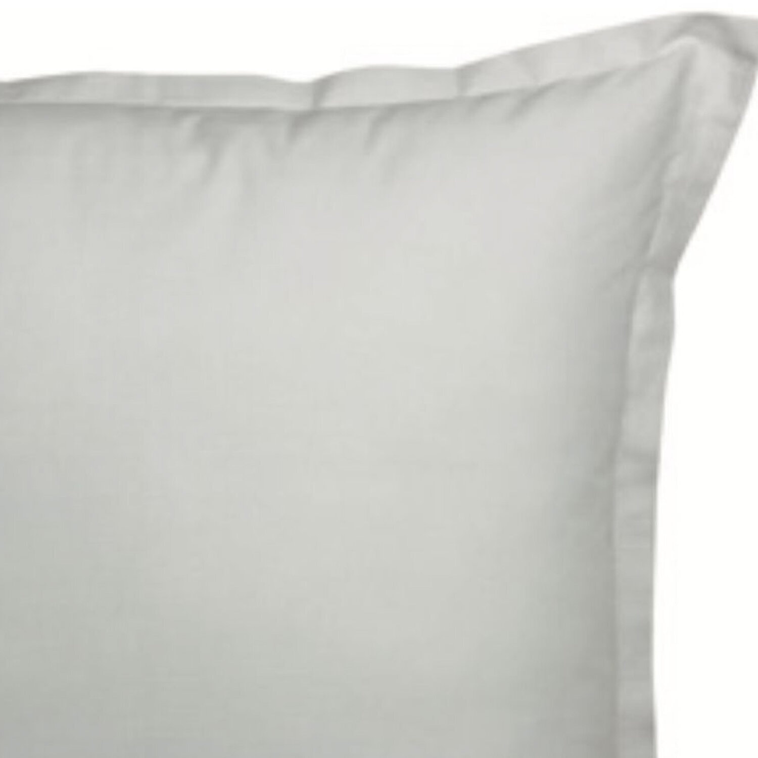 Lot de 2 taies 100% Coton Volant Plat Pique Blanc