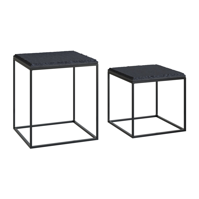 Tables basses carrée Patti (lot de 2)