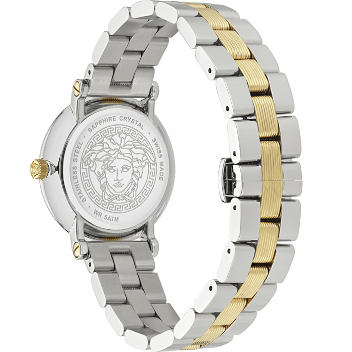 Versace Reloj Analógico De Cuarzo Greca Flourish (Wc-7F)