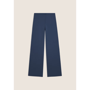 Pantaloni slim con gamba ampia e dettaglio piping