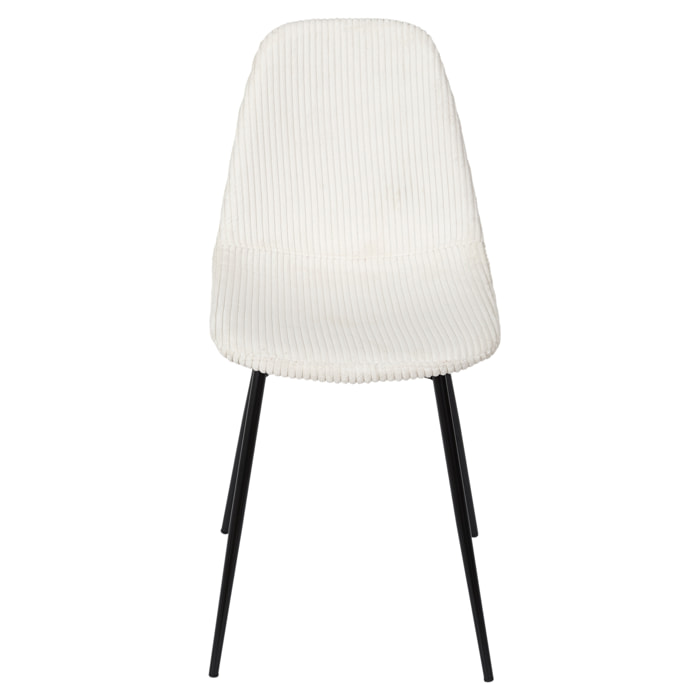 Chaise Cotele Scott Beige - Lot De 4