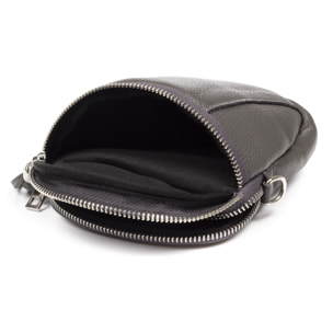 Agugliano borsa a tracolla donna. Pelle autentica Dollaro.