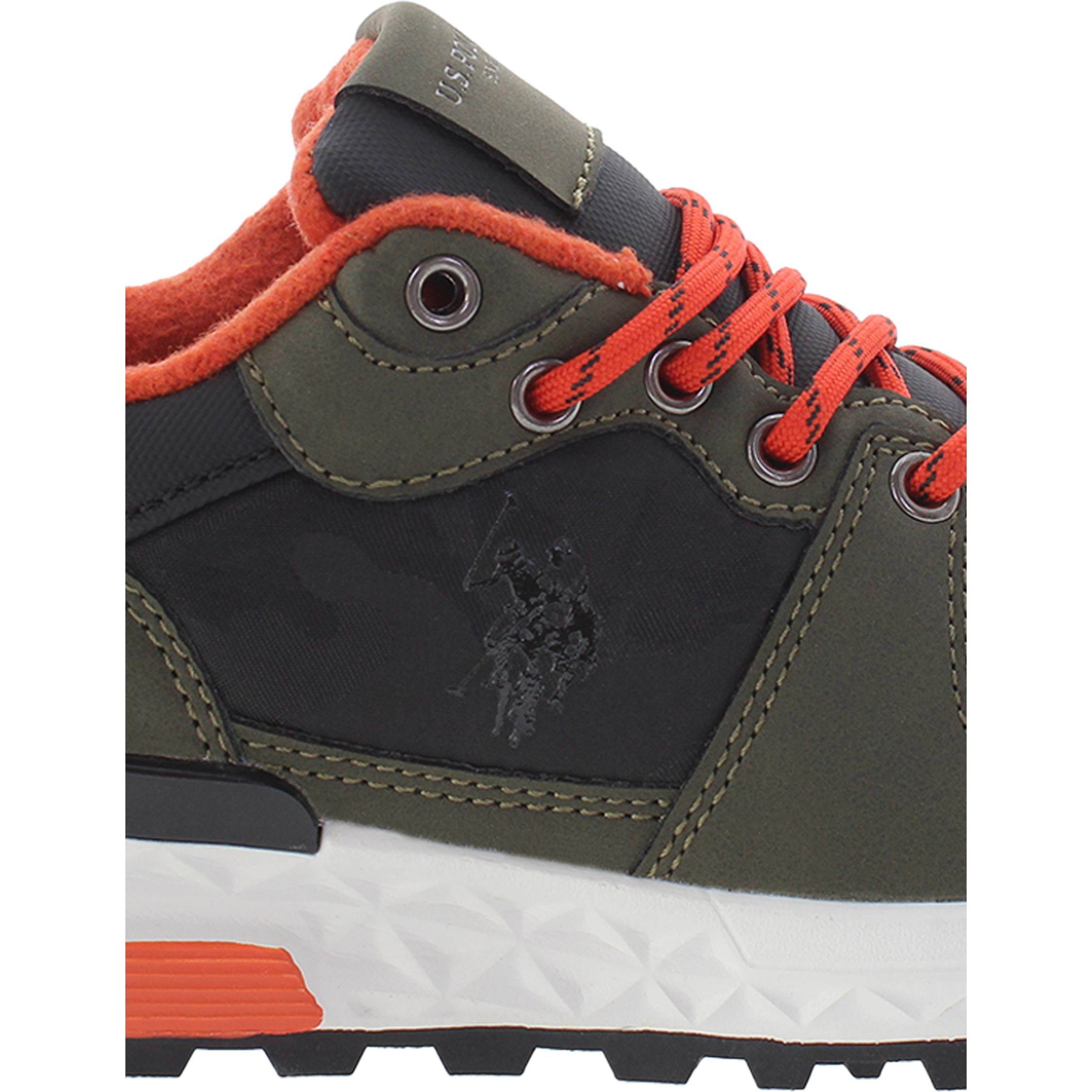 Sneakers U.S. Polo Assn. verde militare-nero