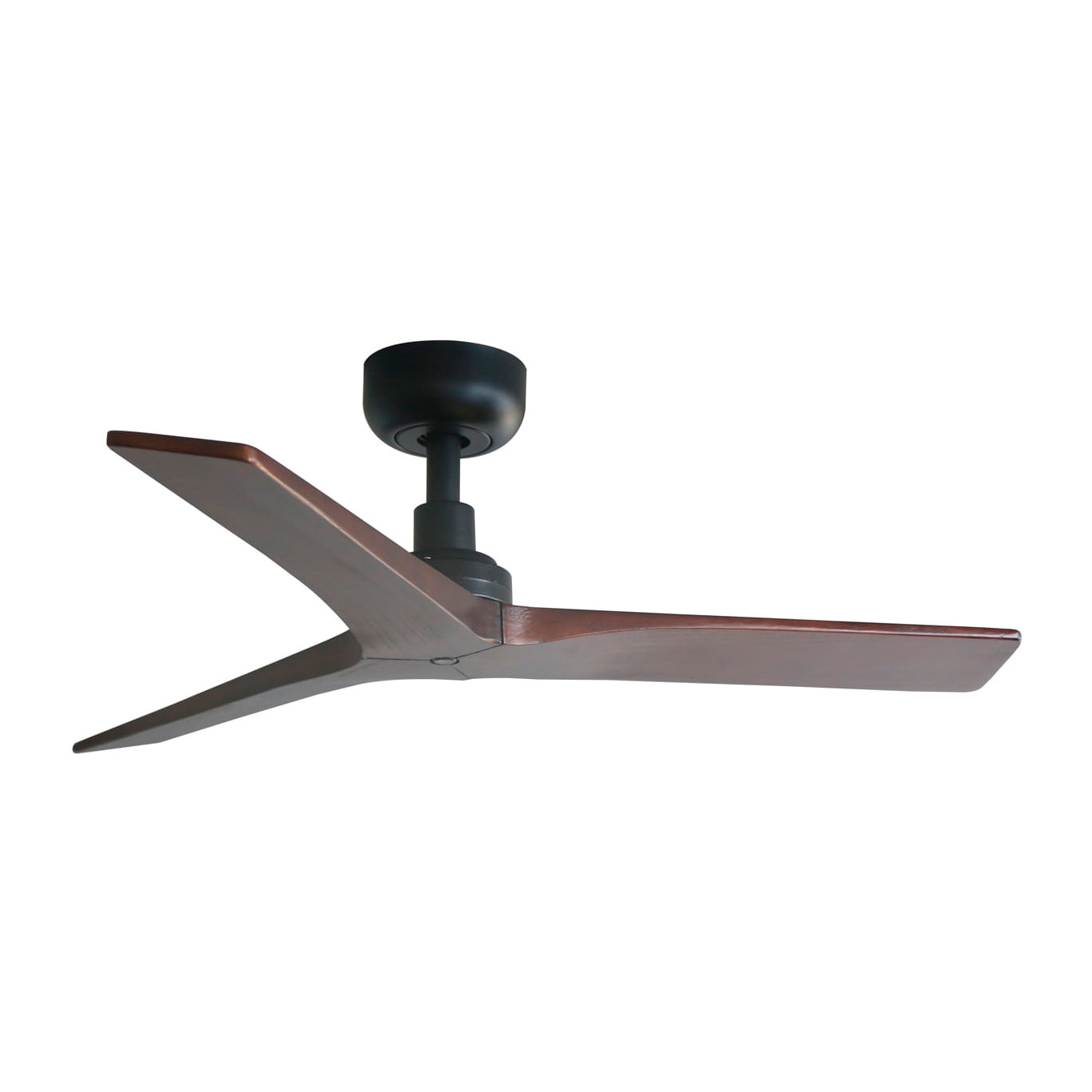 KLIM S ventilatore da soffitto nero/noce