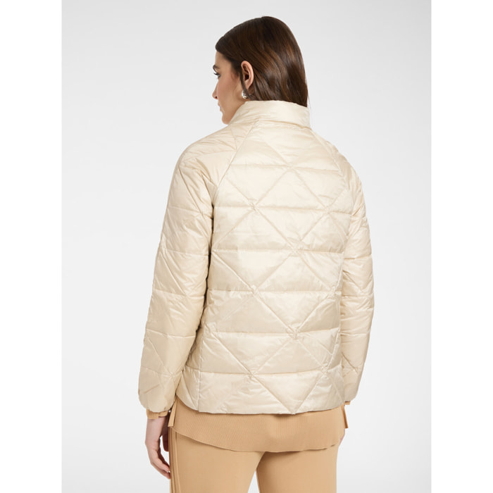 Elena Mirò - Piumino lightweight in nylon trapuntato - Beige