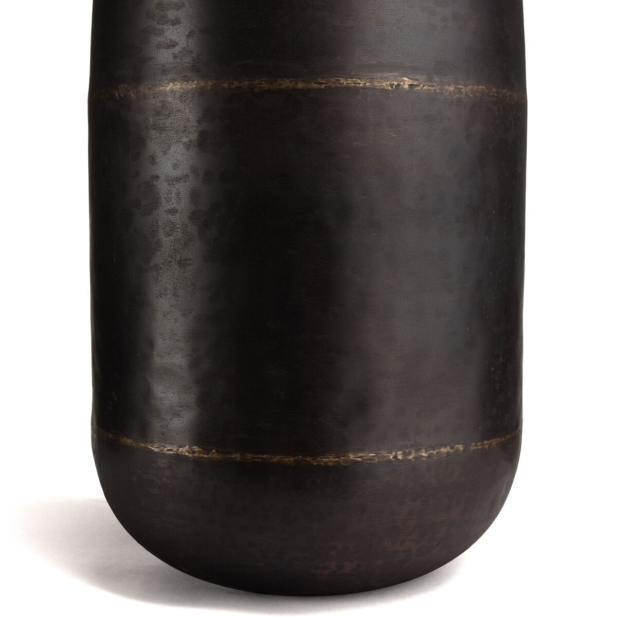 JOHAN - Vase largeur 30.5cm hauteur 52.5cm acier couleur bronze cuivré