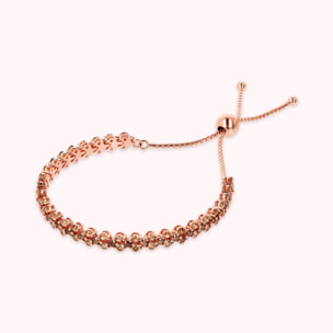 Bracciale Tennis Doppio con Cubic Zirconia Bianche