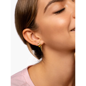 Orecchino 10Mm Argento Placcato Oro