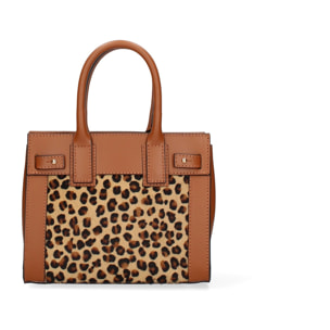 Borsa a mano da donna Made in Italy - Modello Oriana Plus - Vera pelle - 8.5 x 11.5 x 4.0 cm