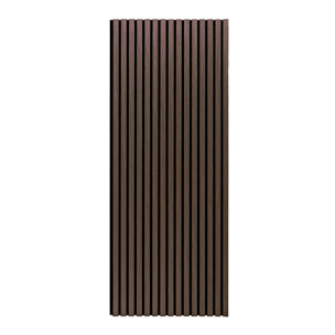 Beethoven - Set di 4 pannelli fonoassorbenti decorativi in legno 150x60 cm, marrone scuro