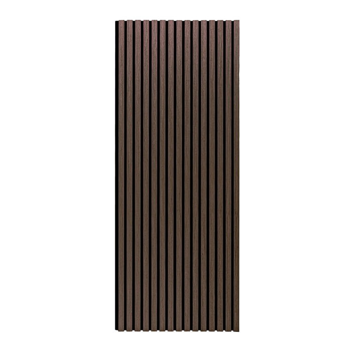 Beethoven - Set di 4 pannelli fonoassorbenti decorativi in legno 150x60 cm, marrone scuro