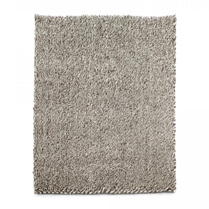 Tapis longs poils shaggy tissé en laine motif uni PIWA