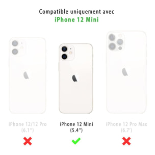 Coque iPhone 12 mini (5,4 pouces) 360° intégrale protection avant arrière silicone transparente