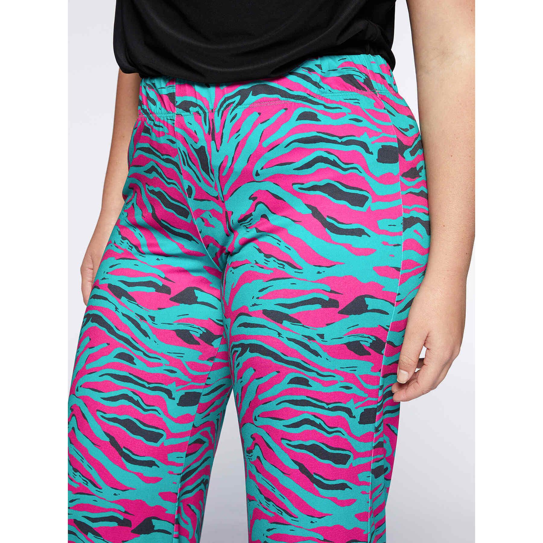 Fiorella Rubino - Pantalón con estampado animalier - Fuchsia