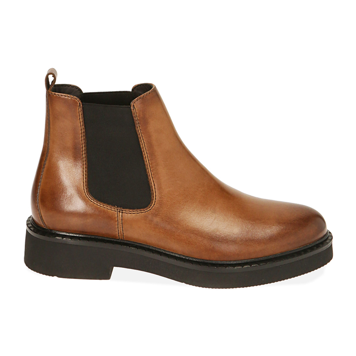 Chelsea boots cognac in pelle