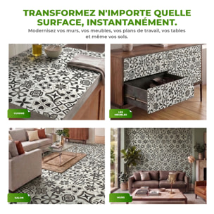 Sticker Sol avec laminat de Protection en Plastique Anti-dérapant | Stickers adhésif Sol - TOMETTES SOL ADRIANA -