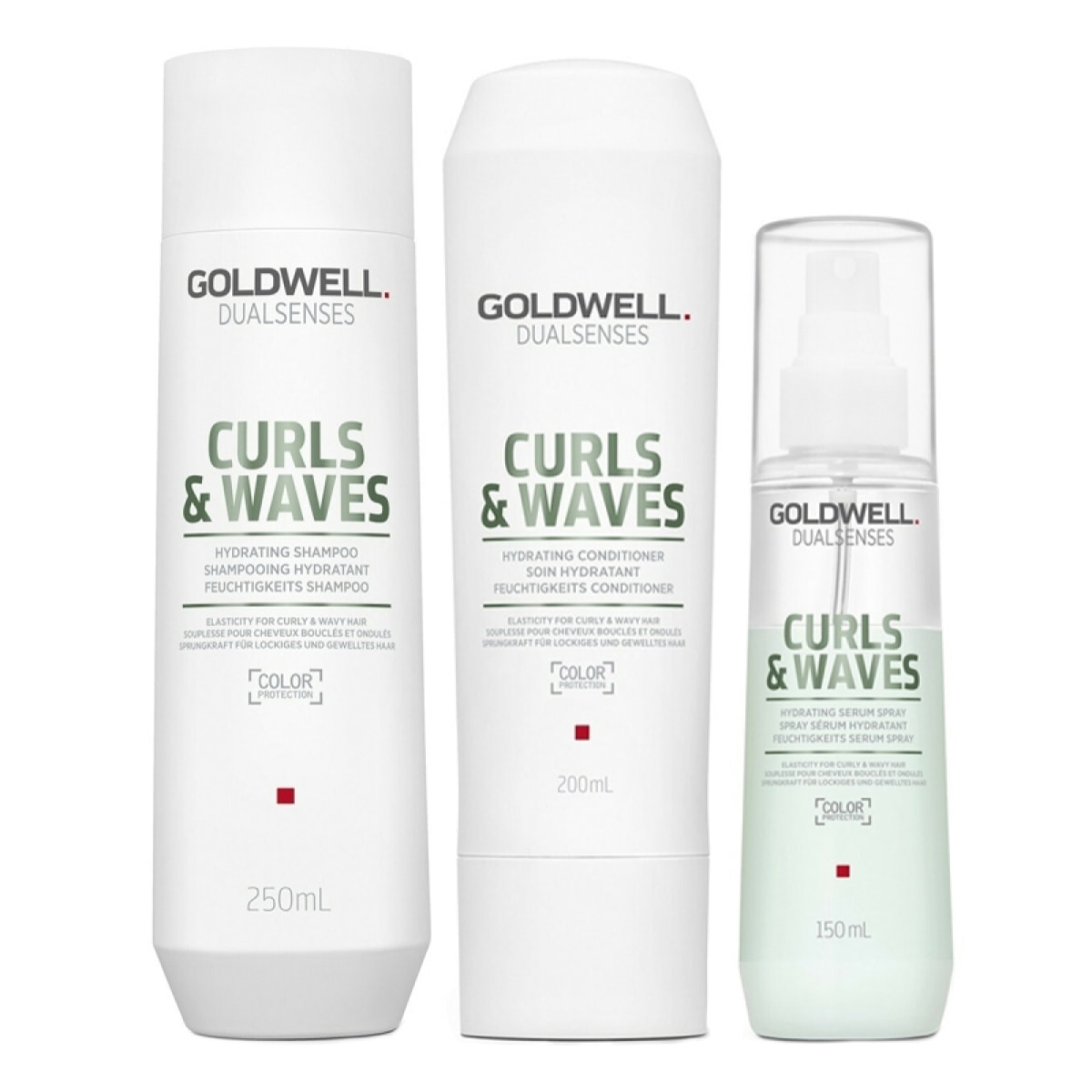 GOLDWELL Kit DS Curls & Waves Hydrating Shampoo 250ml + Balsamo 200ml + Spray 150ml