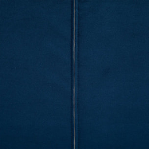 Module d'angle "Kiona" en velours 99x75cm bleu