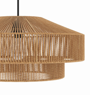 Suspension ronde en papier de corde 60 cm - Clairia