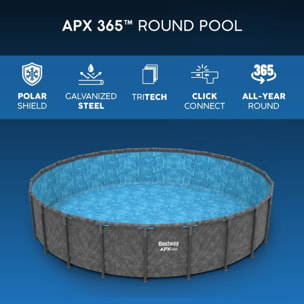 Bestway Piscine hors sol ronde APX 365 Solo Pool 671 x 132 cm Bestway