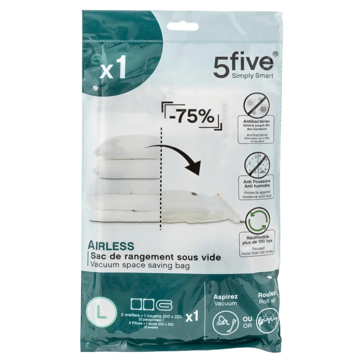 Sac compresseur 120x70cm "Air-Flat"