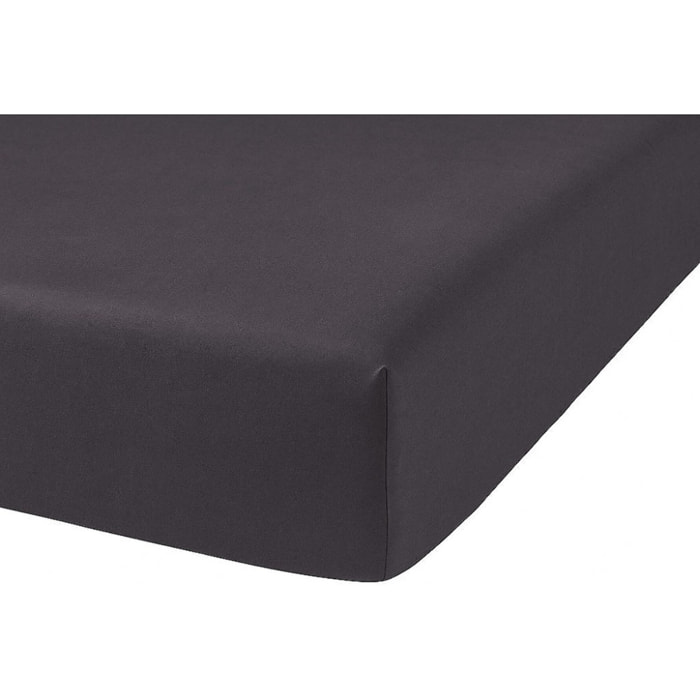DRAP HOUSSE 2 PERS 160x200  ANTHRACITE