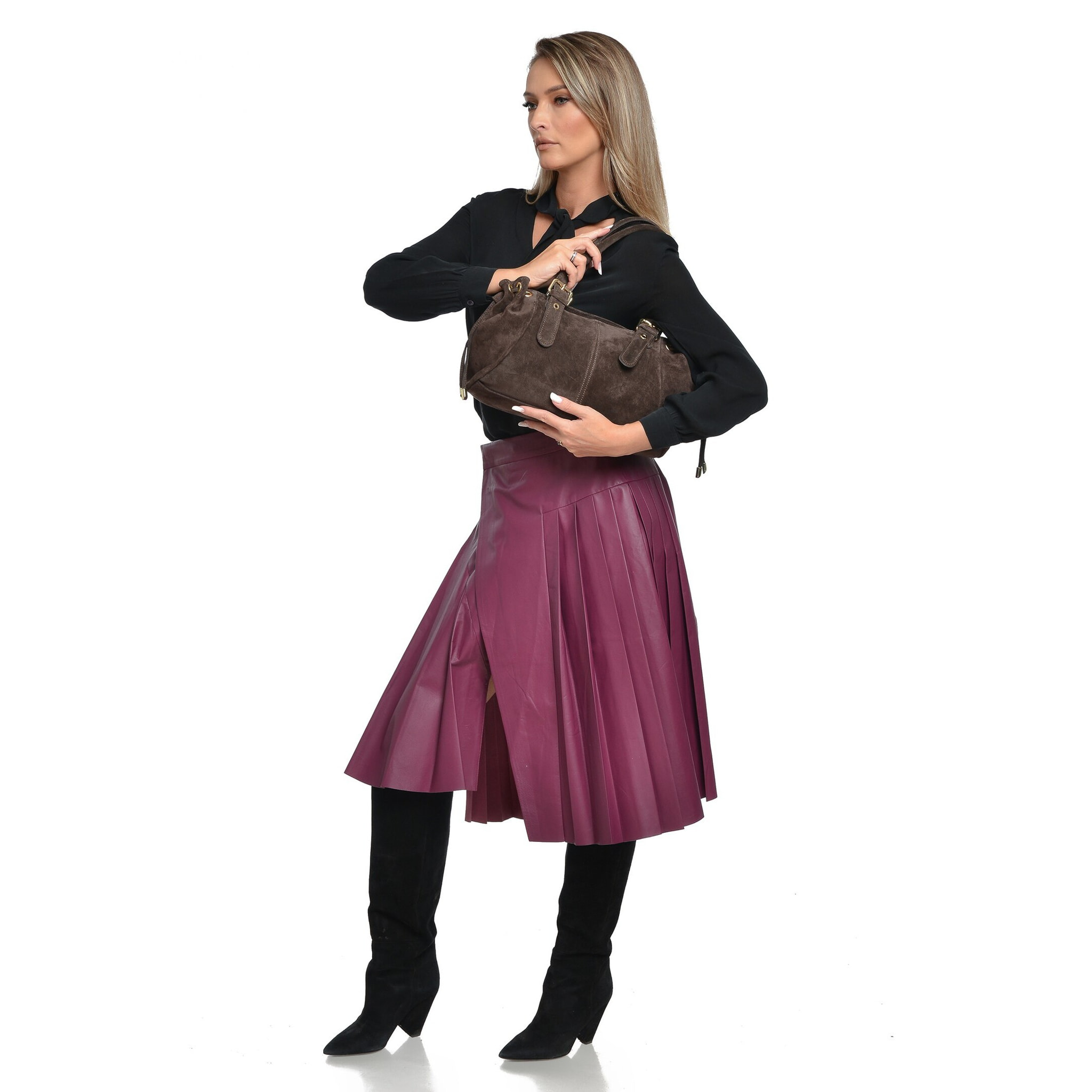 Borsa a mano Anna Luchini Marrone