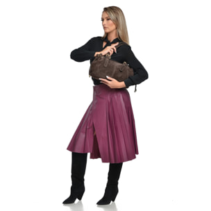 Borsa a mano Anna Luchini Marrone