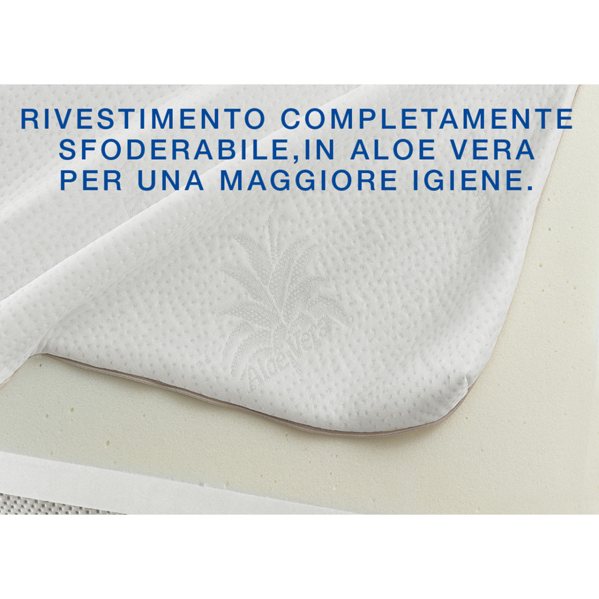 Topper Correttore Materasso Letto Memory Aloe Vera