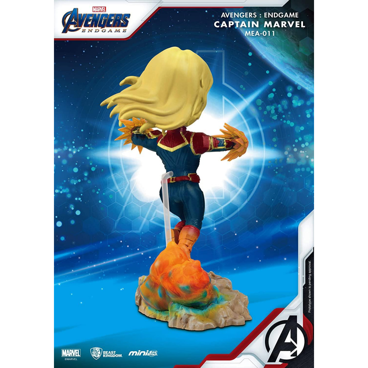 Avengers: Endgame Mini Uova Attack Figura Capitan Marvel 10 Cm Beast Kingdom