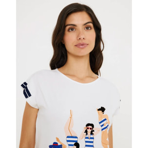 Camiseta Manga Corta Estampada - Sena