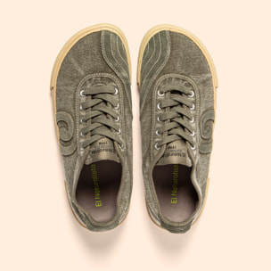 Zapatos N5953 WASHED COTTON KAKI/TEKO color Kaki