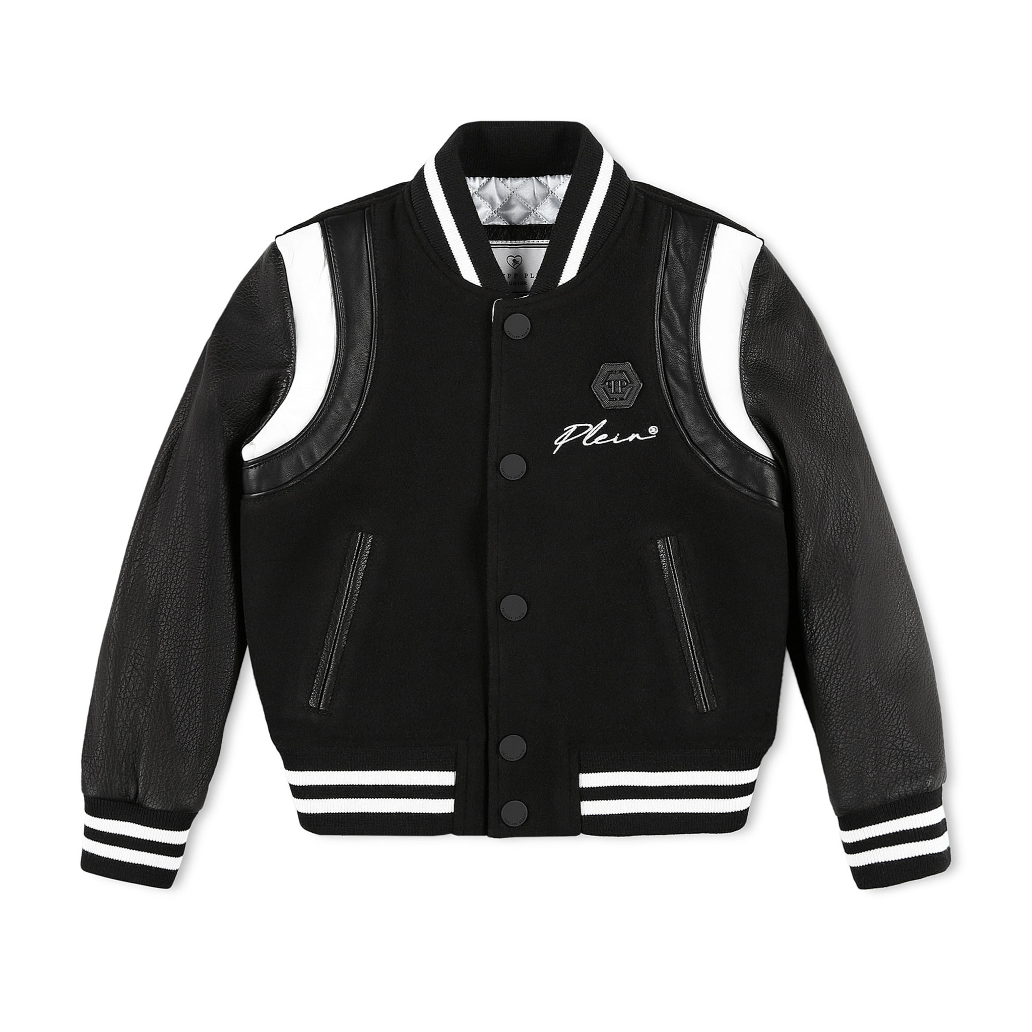 PHILIPP PLEIN Leather Bomber ICONIC PLEIN