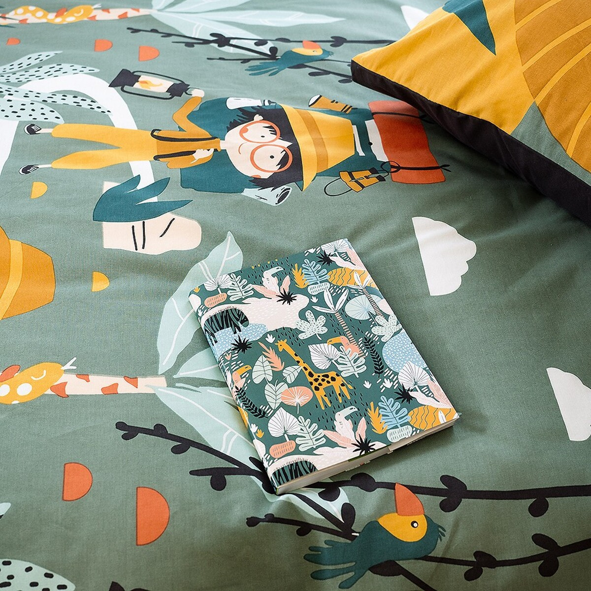 Parure Housse De Couette 2pcs 100% Coton 57fils Promenade