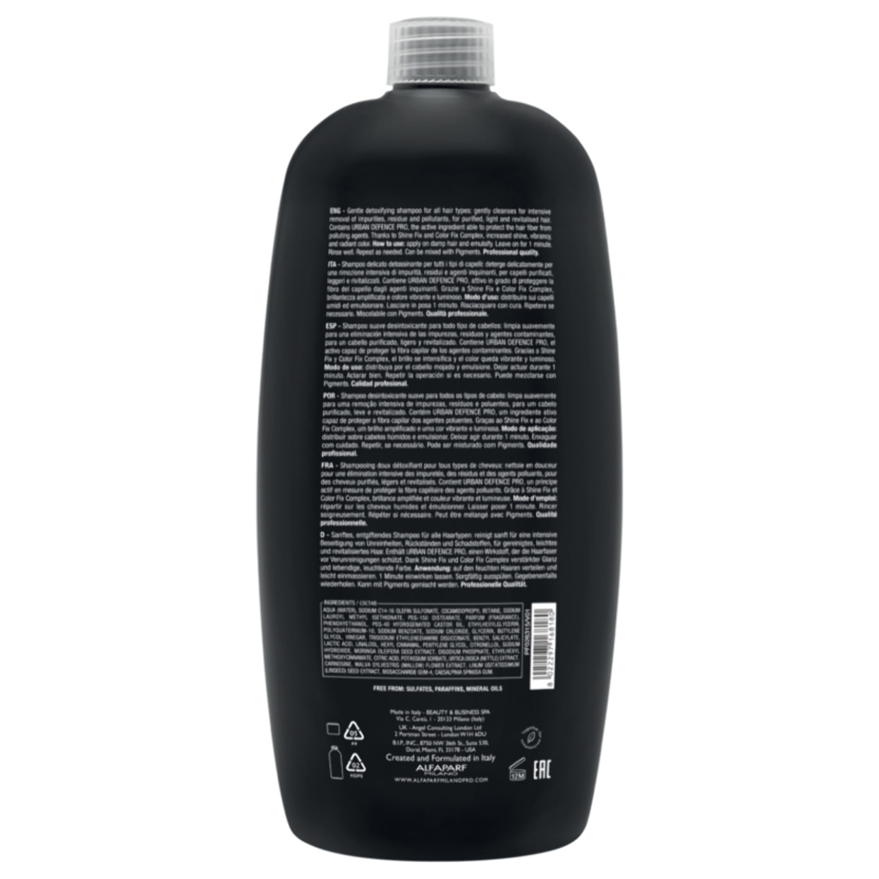 ALFAPARF MILANO Semi Di Lino Detoxifying Low Shampoo 1000ml