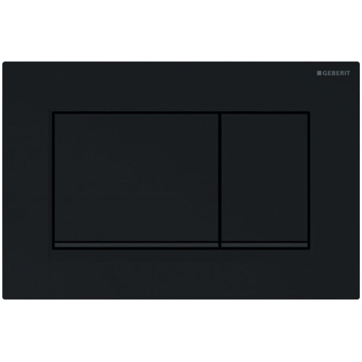 Sigma30 Plaque de déclenchement double touche, Noir brillant (115.883.DW.1)