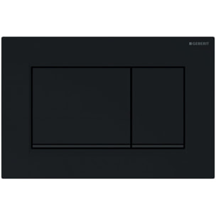 Sigma30 Plaque de déclenchement double touche, Noir brillant (115.883.DW.1)