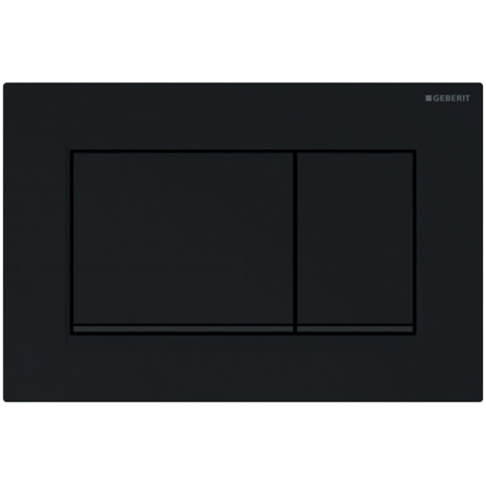 Sigma30 Plaque de déclenchement double touche, Noir brillant (115.883.DW.1)