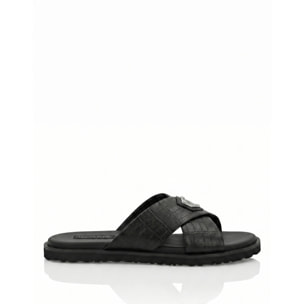 PHILIPP PLEIN Sandalias planas COCCO
