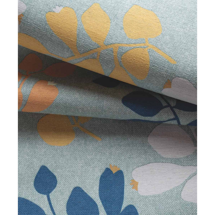 Passatoia tappeto cucina bagno ingresso multiuso, disegno foglie stile naturale