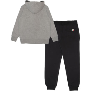 Tuta con cappuccio Leone bambino tuta con zip intera Grey Boy