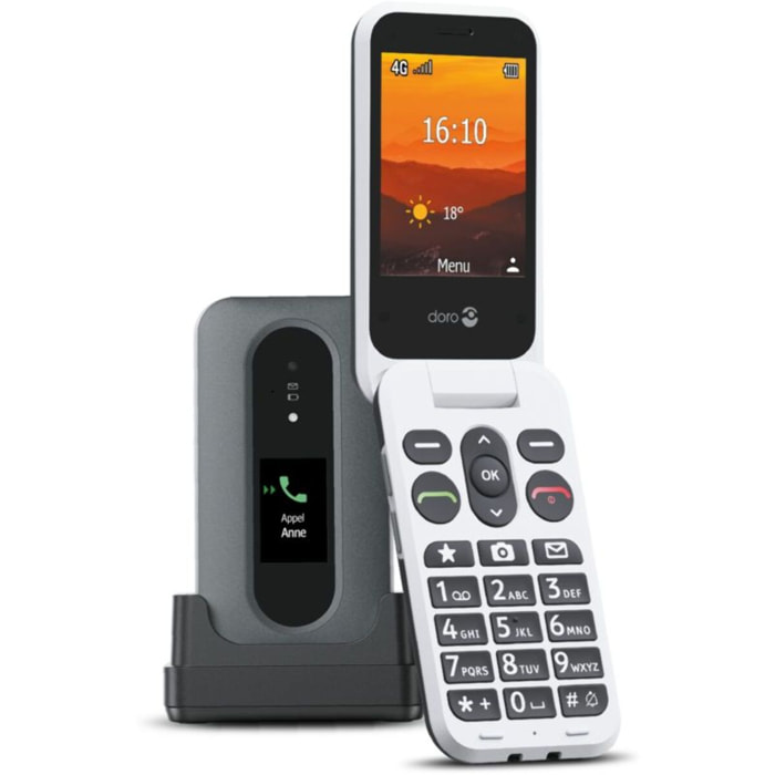 Téléphone portable DORO Leva L30 Graphite/Blanc