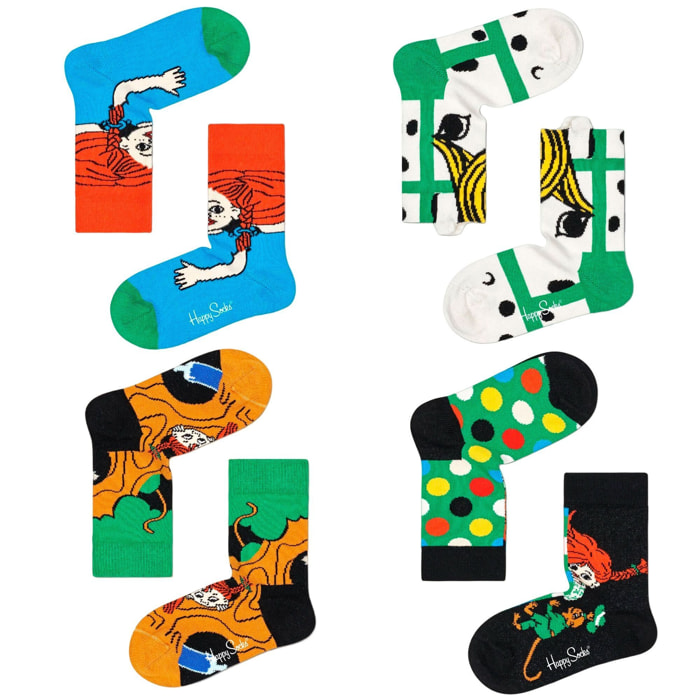 4-pack calcetines kids pippi
