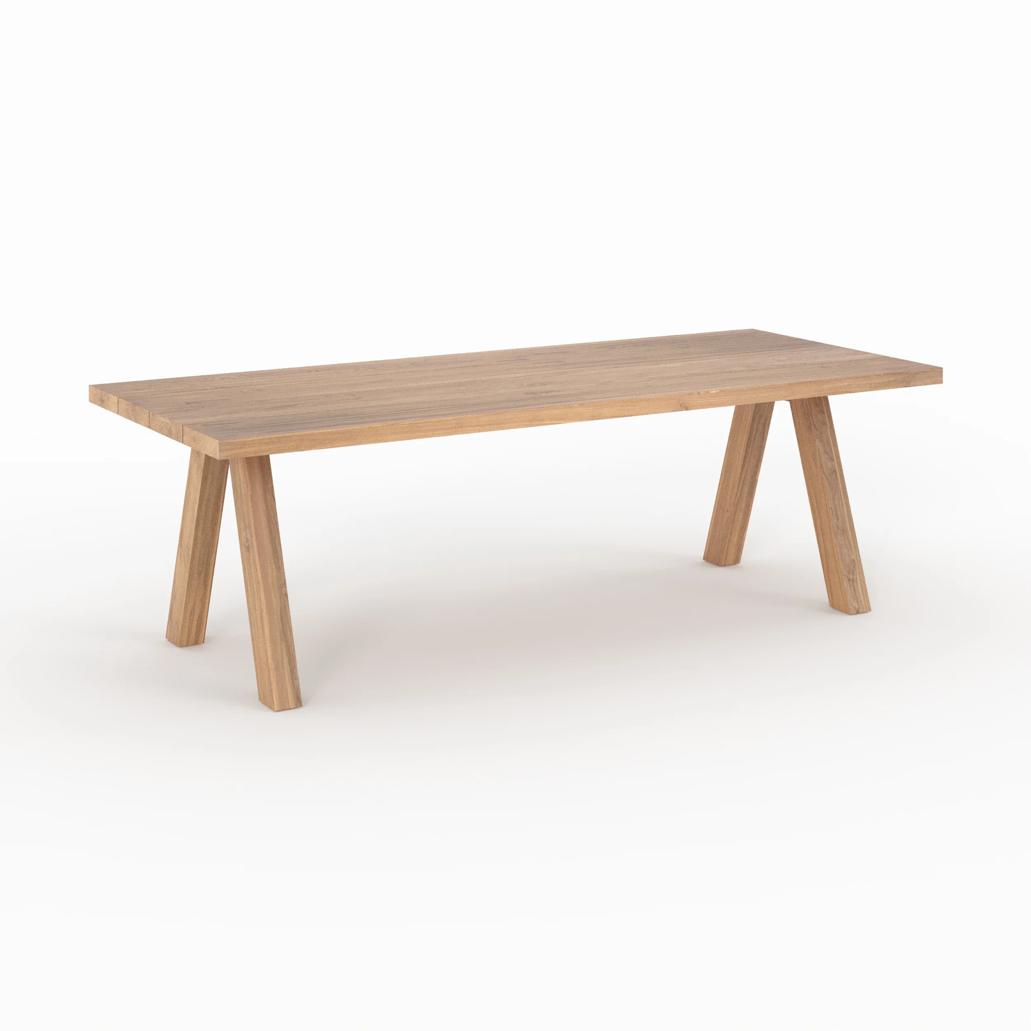 Table de jardin en bois de teck recyclé 10 personnes - Molo