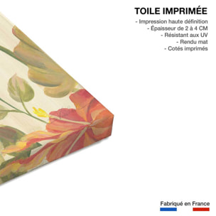 Tableau Flamant rose tropical Toile imprimée