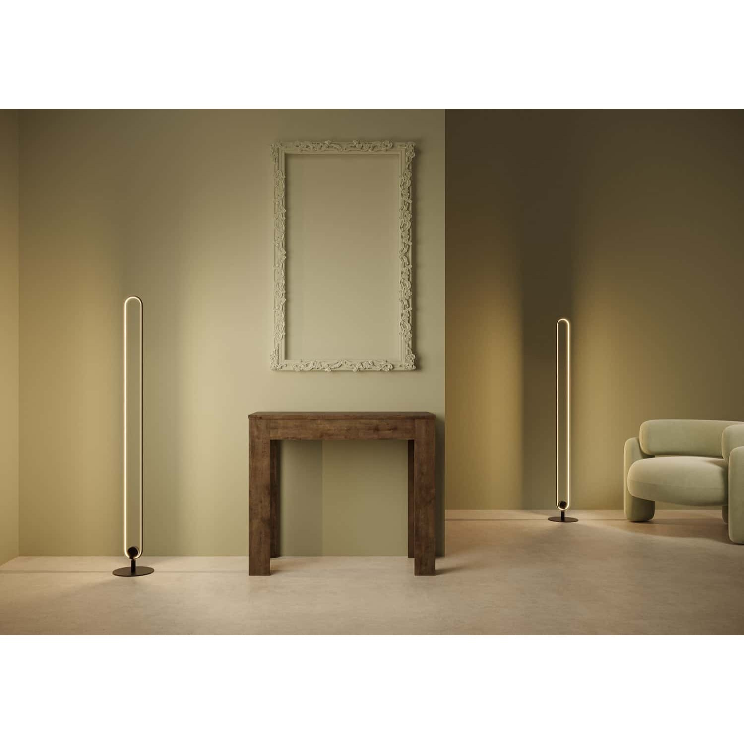 Consola extensible 90x42/302 cm Bora Nogal