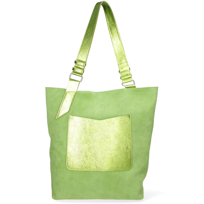 Borsa a spalla da donna - Modello False - Vera pelle - 33.0 x 40.0 x 15.0 cm
