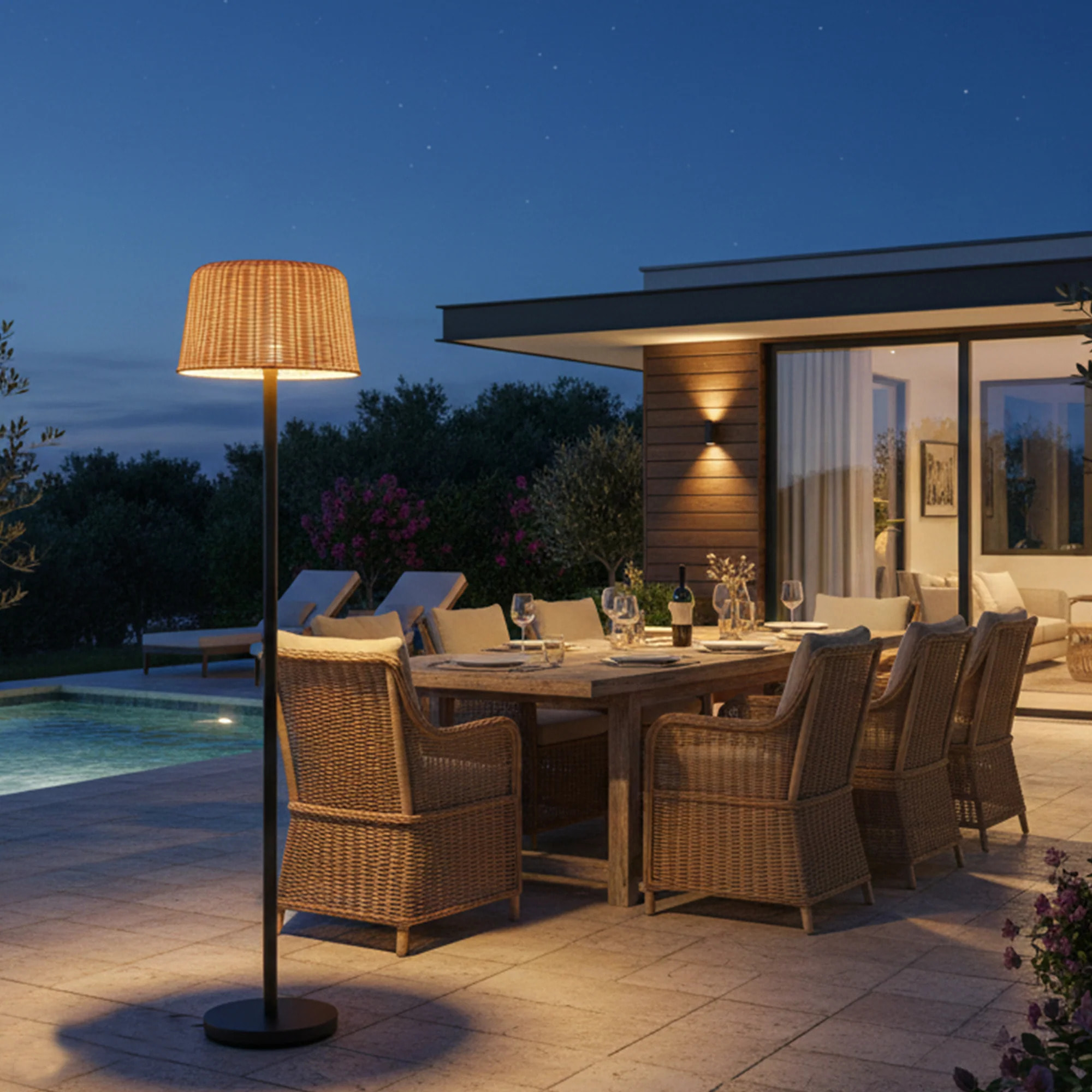 Lampadaire solaire MATEO H160CM